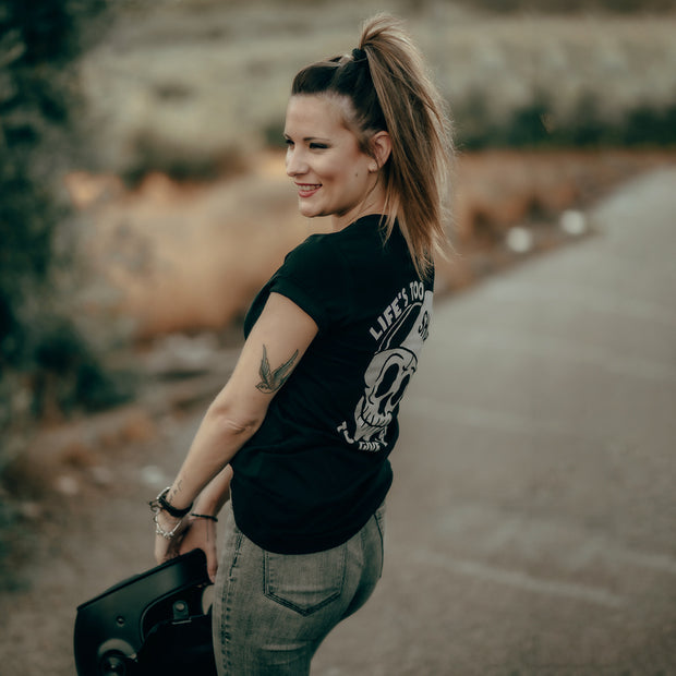 Life's Too Short To Give A Shit Printed Women T-shirt