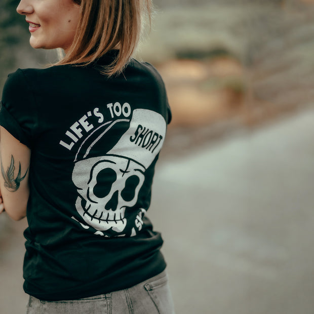 Life's Too Short To Give A Shit Printed Women T-shirt