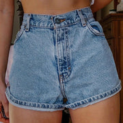 Floral Print Denim Shorts