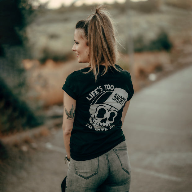 Life's Too Short To Give A Shit Printed Women T-shirt