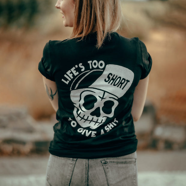 Life's Too Short To Give A Shit Printed Women T-shirt