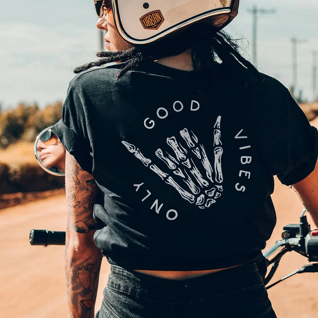 Good Vibes Only Skeleton T-shirt