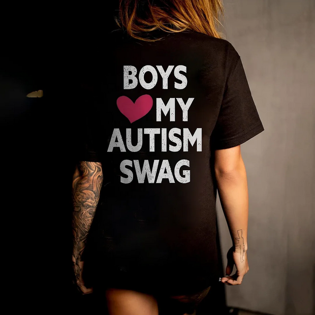 Boys Love My Autism Swag T-shirt